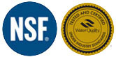 NSF and WQA logos