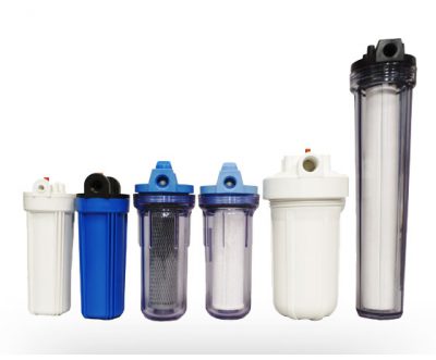 group of water filter housings