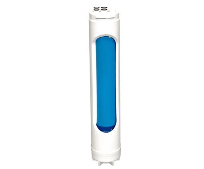 Inline water filter in housing